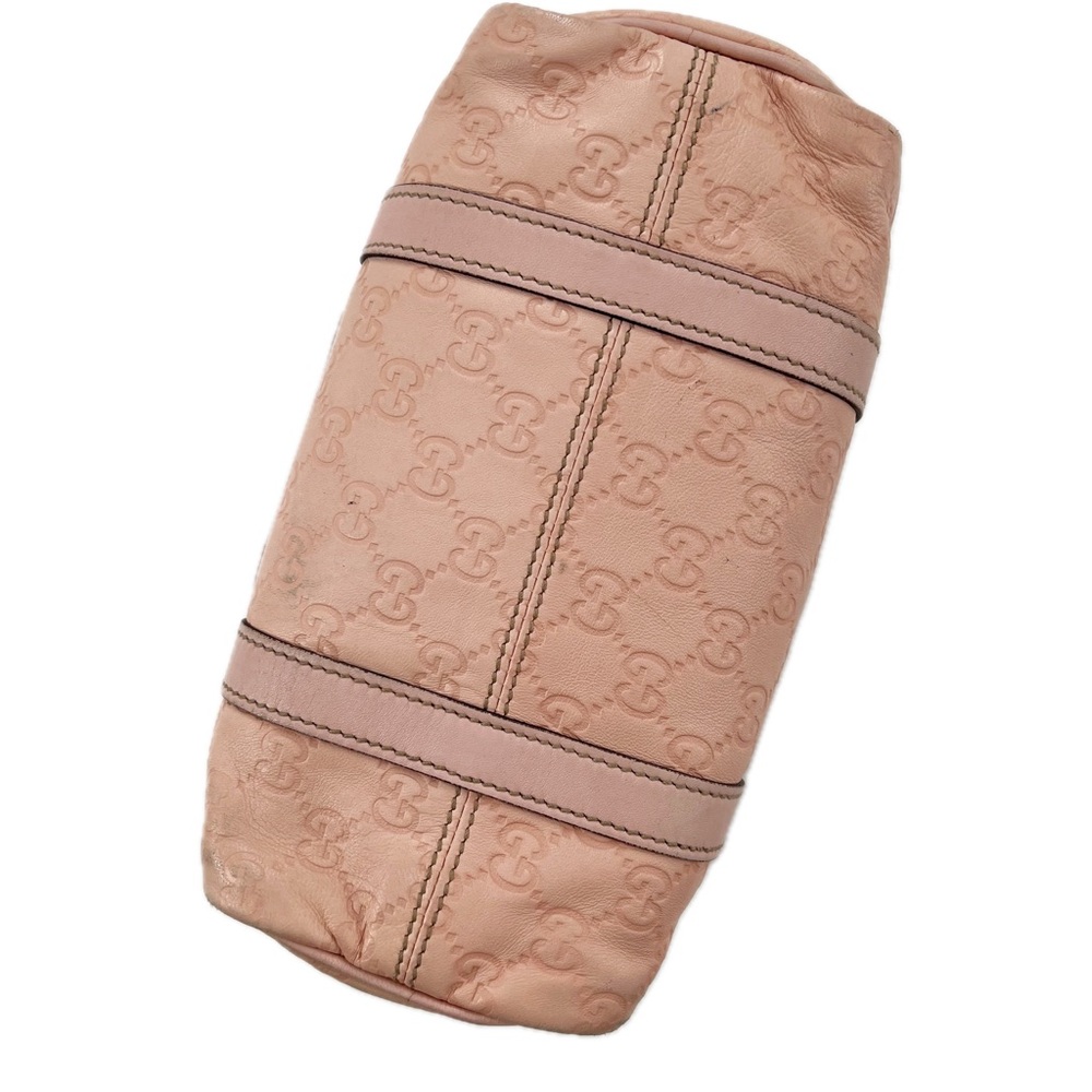 GUCCI GG Small Joy Boston Bag Guccissima Leather Powder/Baby Pink Authentic - Picture 10 of 17